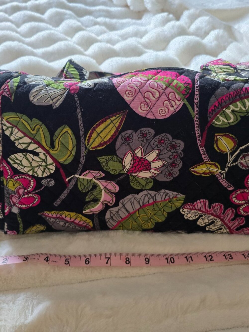 Vera Bradley Weekender Bag and Matching Waterproof Makeup Bag